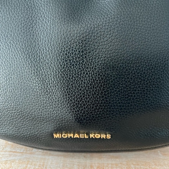Michael Kors Black Leather Hobo Shoulder Bag - Like New - Picture 3 of 7